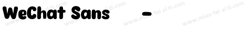 WeChat Sans数字免费下载字体转换